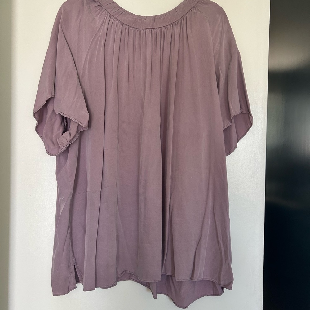 Universal Standard Silky Lavender Blouse size XL